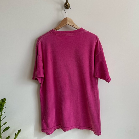 Vintage single stitch pink Rude Dog constellation graphic Tshirt- L - Picture 5 of 5